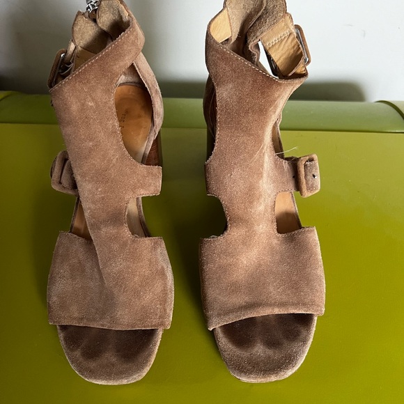 Rag & Bone suede chunk heel sandals 6.5 - Picture 2 of 6